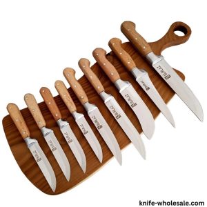 Stainless Steel Chef Knives 9 Pieces
